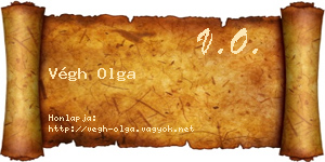 Végh Olga névjegykártya